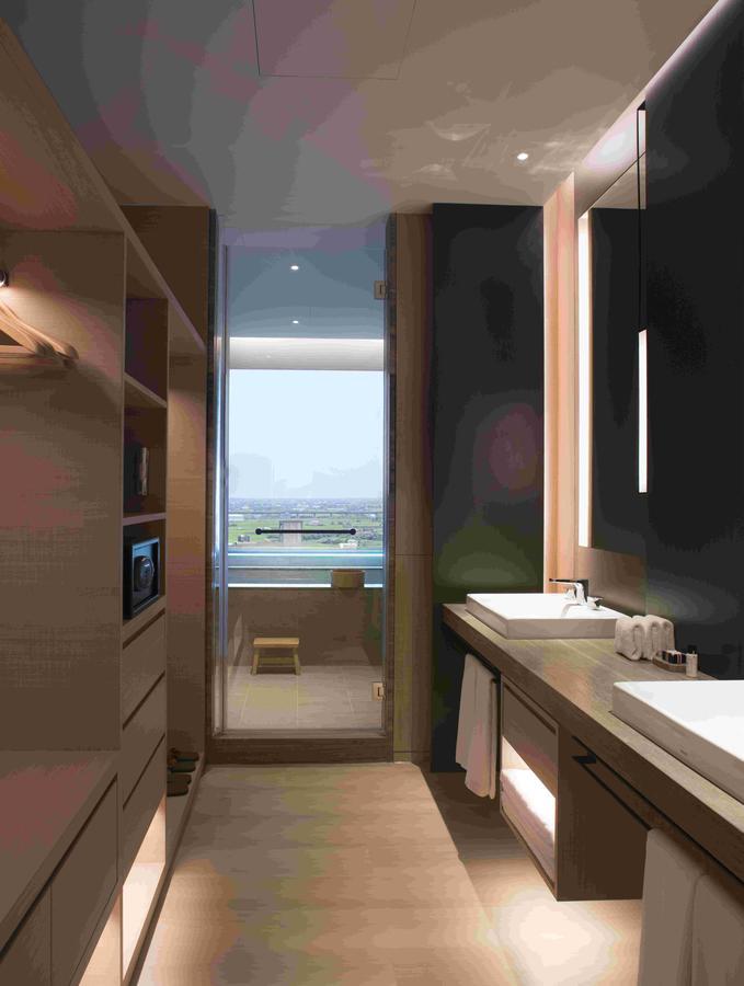 Mu Jiaoxi Hotel Exterior photo Bathroom